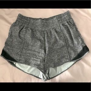 Grey Lululemon hotty hot shorts